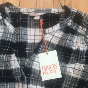 Knox Rose Plaid Long Sleeve Dress